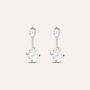 Orecchini Lobo Doppio Punto Luce Silver Elegance Argento Rodiato Cubic Zirconia