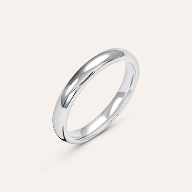 Fede Comoda 3 mm Oro Bianco Fede Comoda 3 mm Oro Bianco