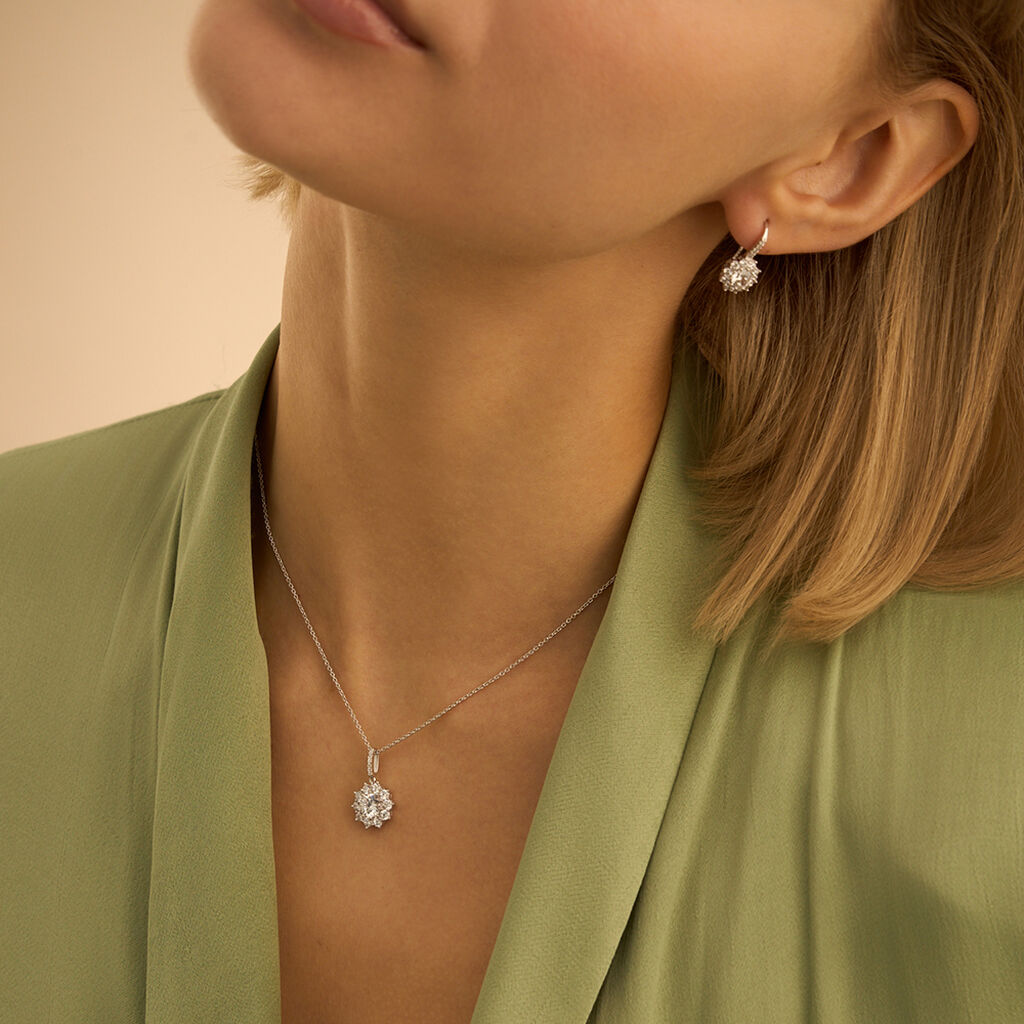 Collana Silver Elegance Argento Rodiato Cubic Zirconia