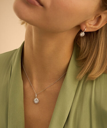 Collana Silver Elegance Argento Rodiato Cubic Zirconia