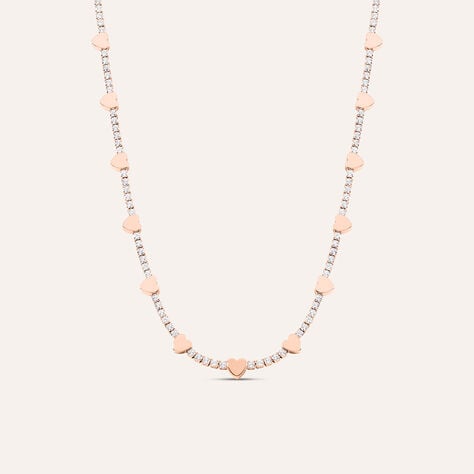 Collana Romantic Shine Ottone Rosa Cristallo - Collane Donna | Stroili