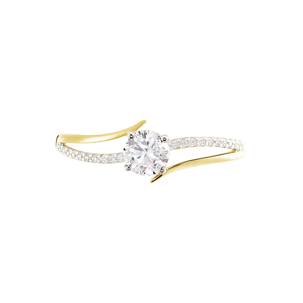 Anello Solitario Claire Oro Giallo Cubic Zirconia - Anelli con Pietre Donna | Stroili
