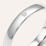 Fede Comoda 3.1 mm Oro Bianco Diamante