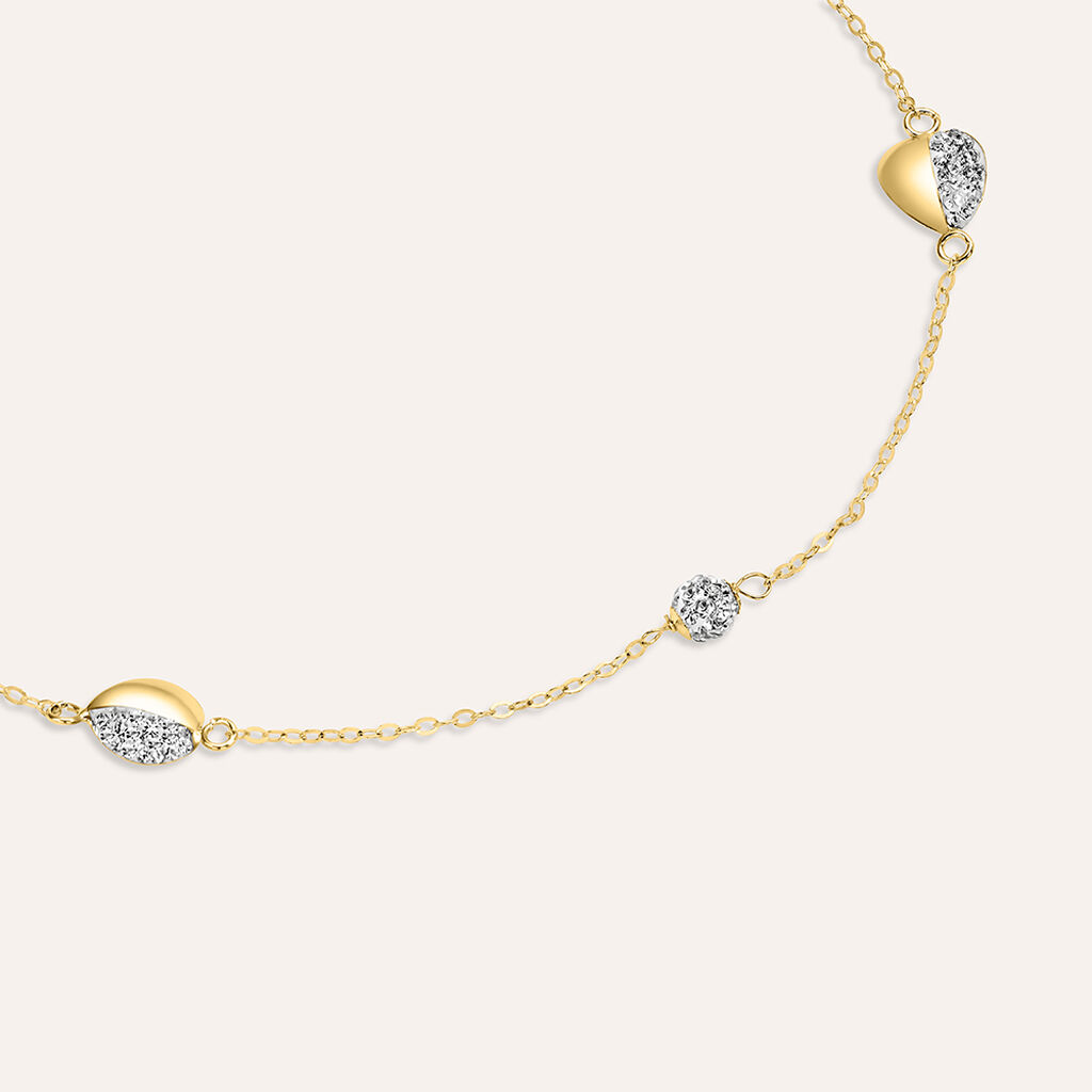 Bracciale Christelle Oro Giallo Cristallo - Bracciali Love Donna | Stroili