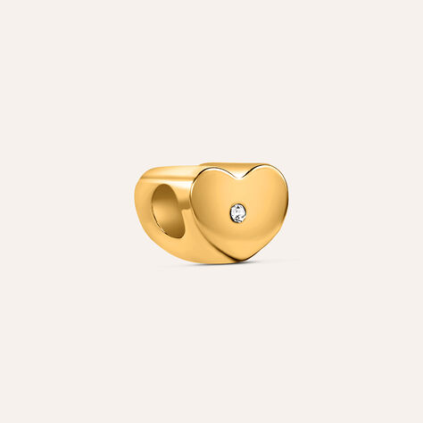 Bead Essential Code Acciaio Dorato Cristallo - Beads Donna | Stroili
