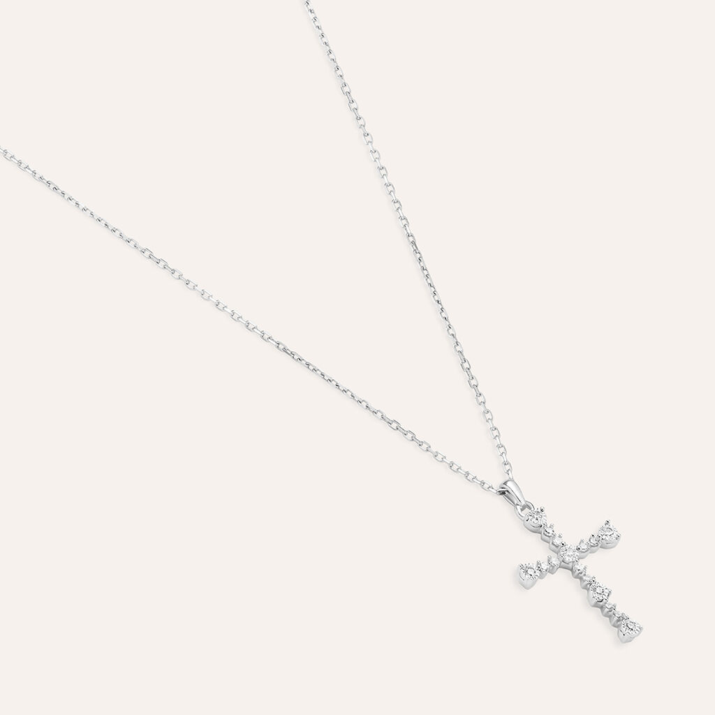 Collana Sophia Oro Bianco Diamante