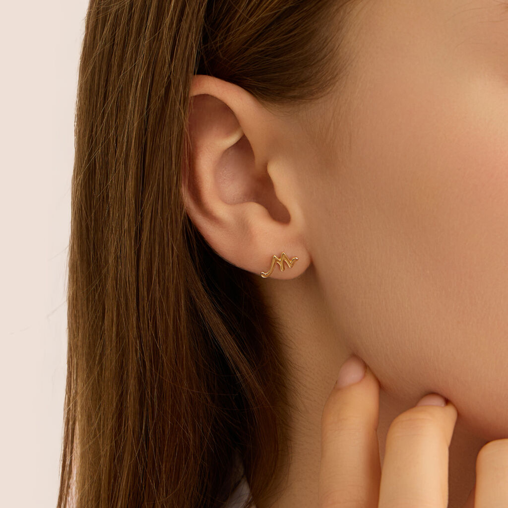 Mono Orecchino Lobo Bon Ton Oro Giallo