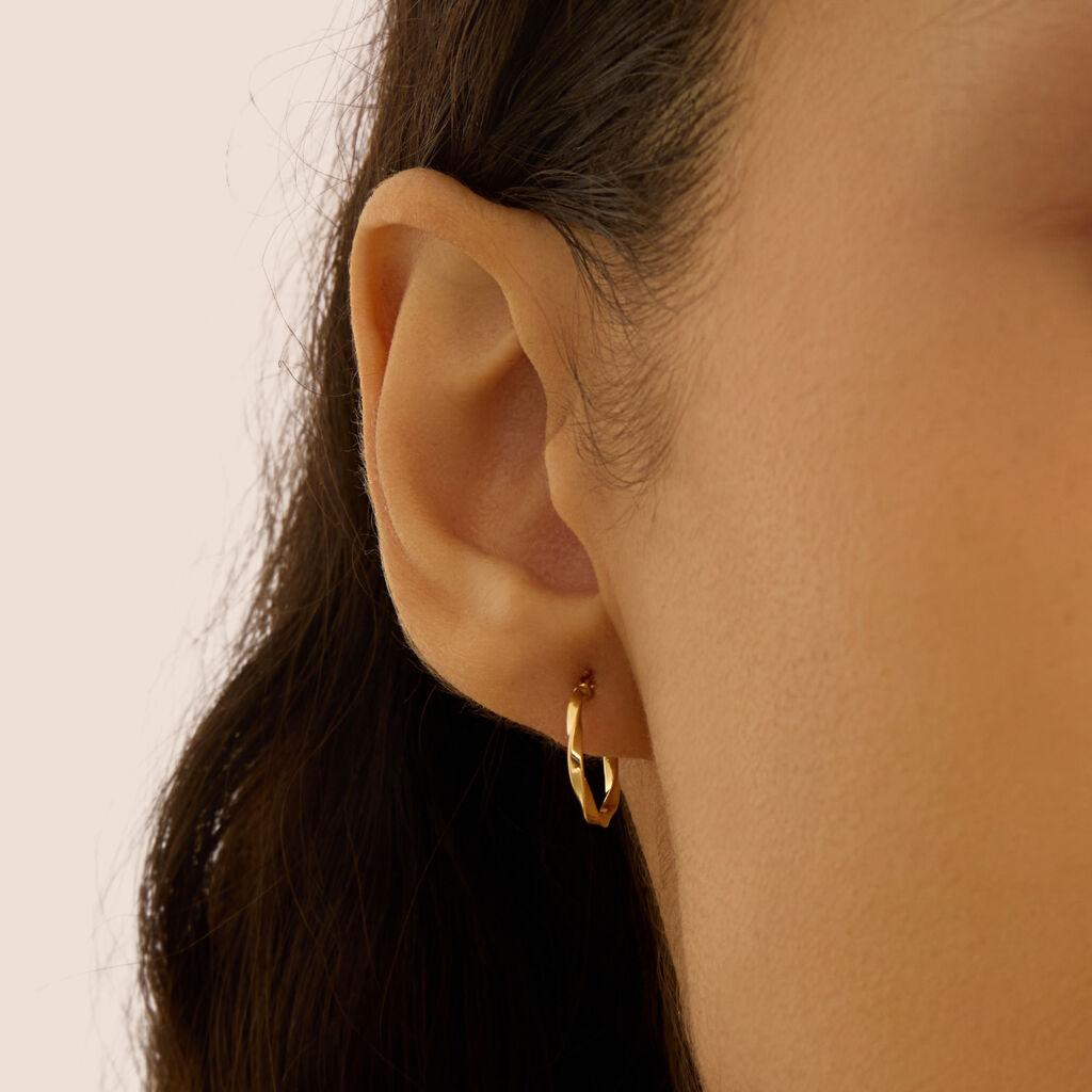 Orecchini A Cerchio Gold Essence Oro Giallo - Orecchini a Cerchio Donna | Stroili