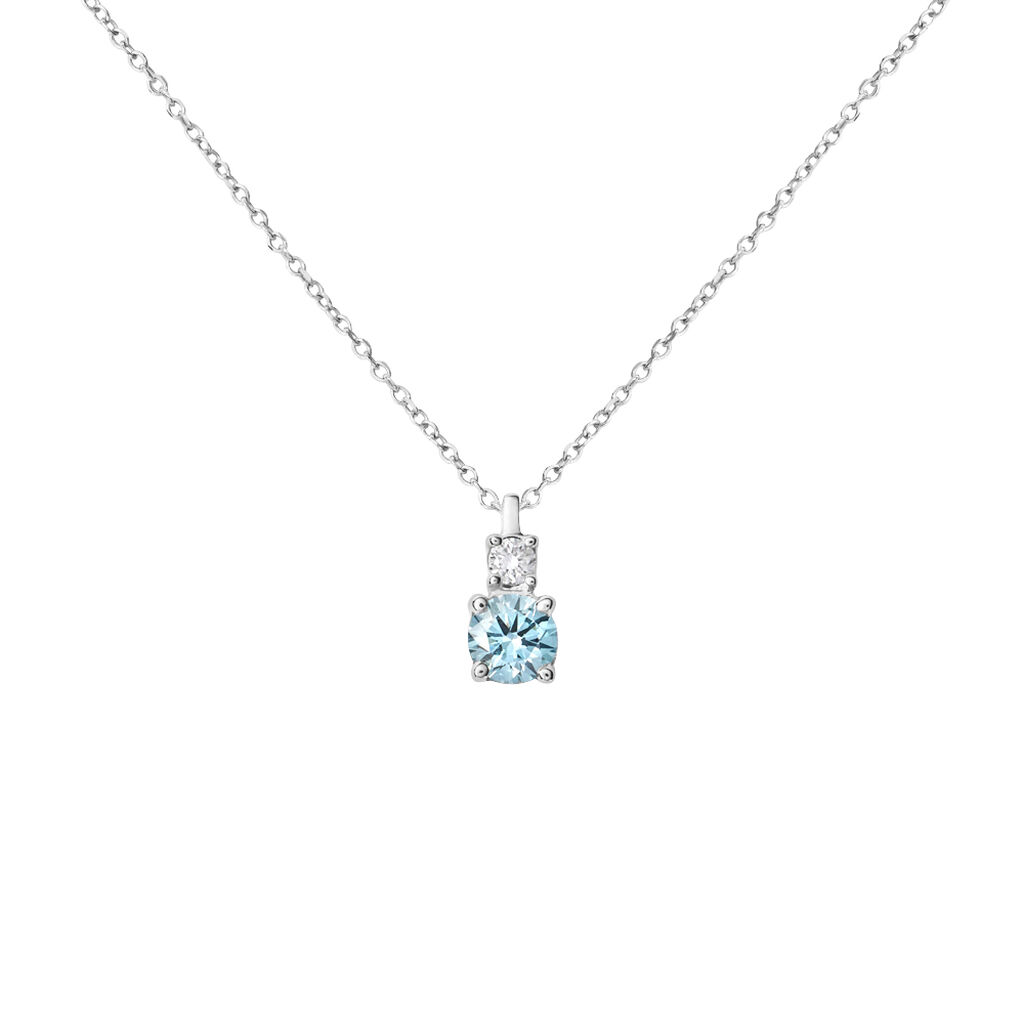 Collana Doppio Punto Luce Diamade Oro Bianco Diamante Lab-Grown - Collane Punto Luce Donna | Stroili