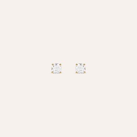 Orecchini Lobo Punto Luce Silver Glow Argento Dorato Cubic Zirconia - Orecchini a Lobo Donna | Stroili