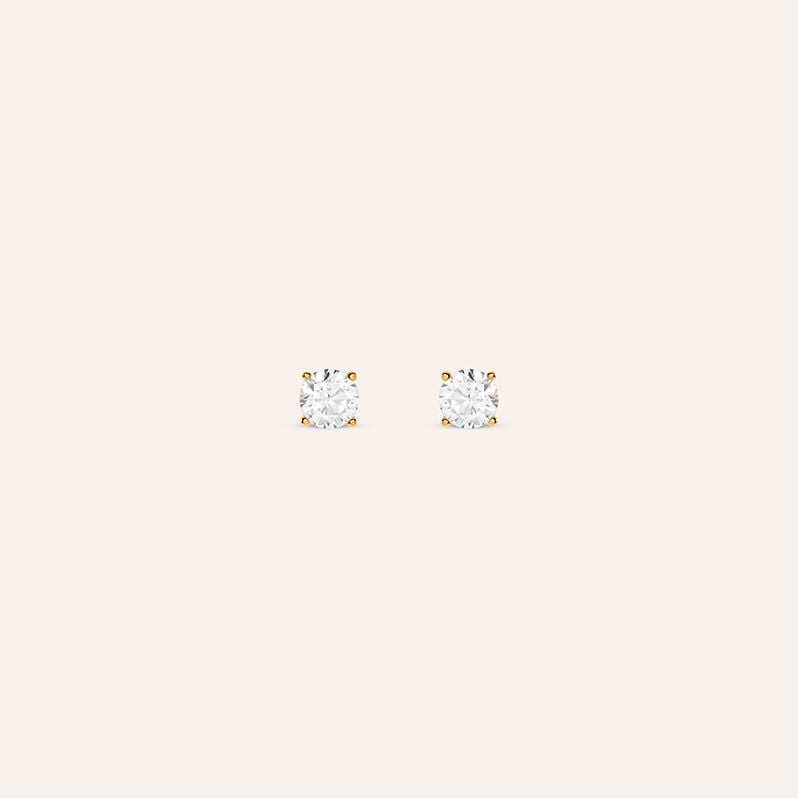 Orecchini Lobo Punto Luce Silver Glow Argento Dorato Cubic Zirconia - Orecchini a Lobo Donna | Stroili