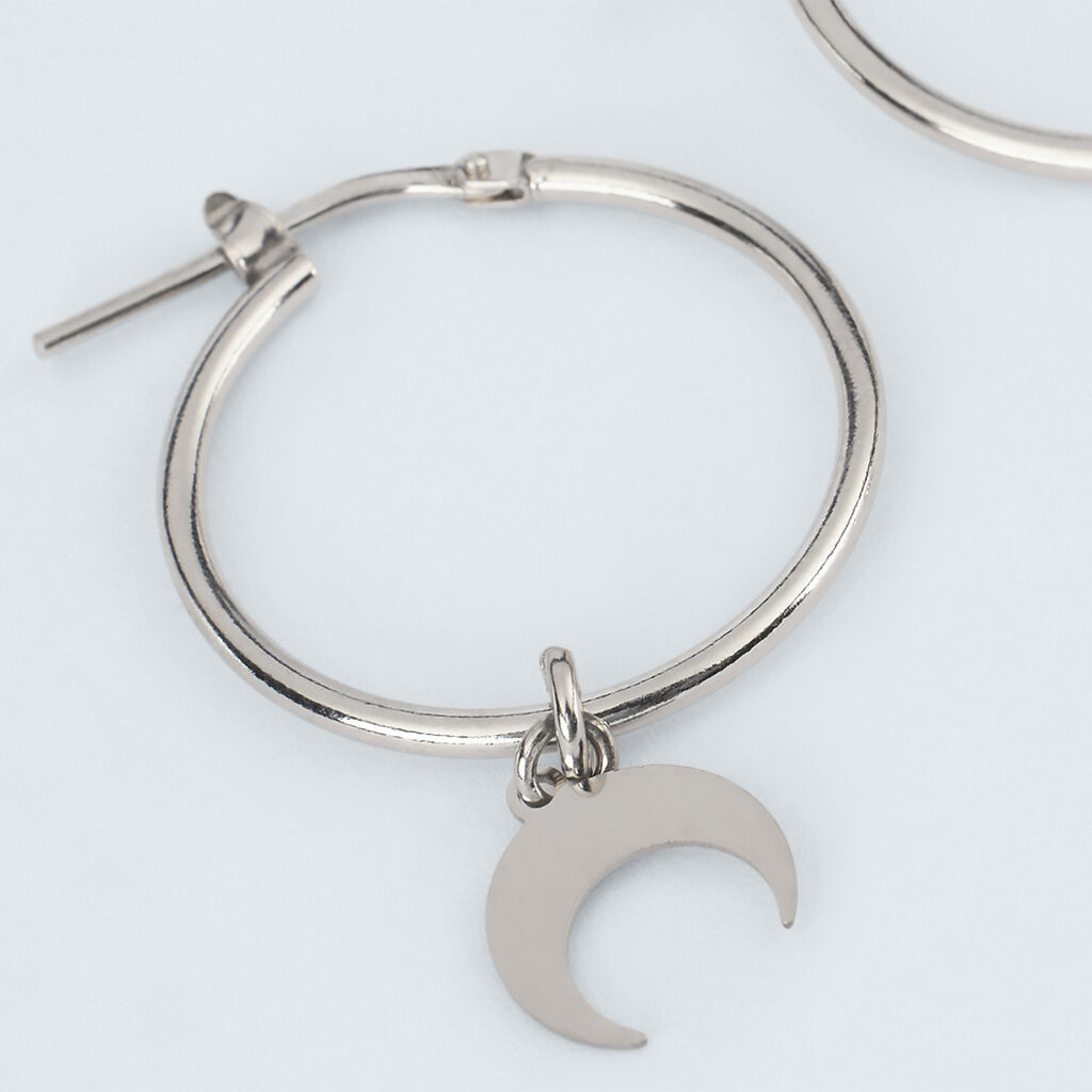 Orecchini A Cerchio Silver Collection Argento Rodiato - Orecchini a Cerchio Donna | Stroili