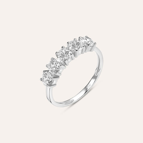 Anello Riviere Claire Oro Bianco Cubic Zirconia - Anelli Riviere Donna | Stroili