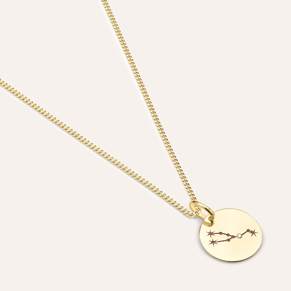 Pendente Po&egrave;me Oro Giallo Cubic Zirconia