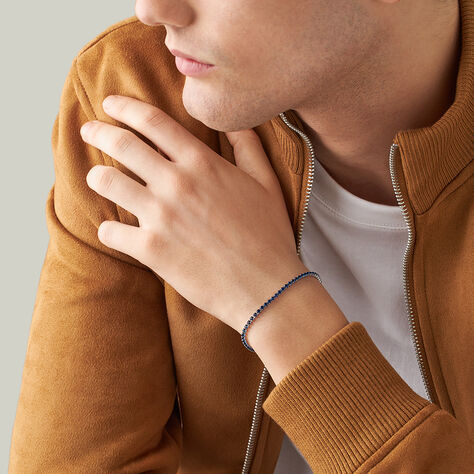 Bracciale Tennis Man Code Acciaio Cristallo - Bracciali Tennis Uomo | Stroili