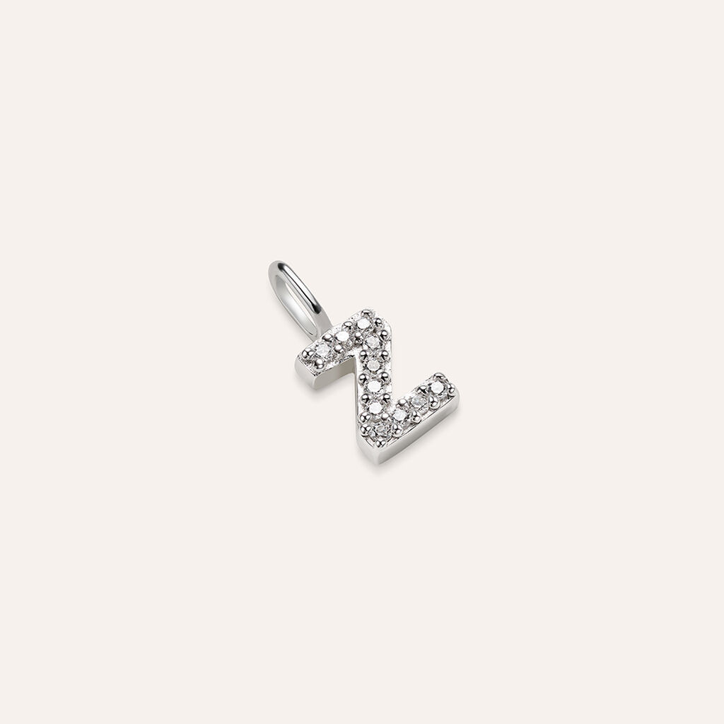 Pendente Love Beats Argento Rodiato Cubic Zirconia
