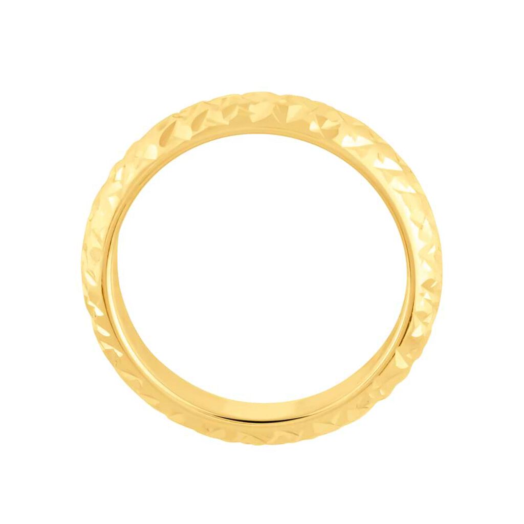 Fede Classica Leggera Diamantata 4 mm Oro Giallo - Anelli con Incisione Donna | Stroili