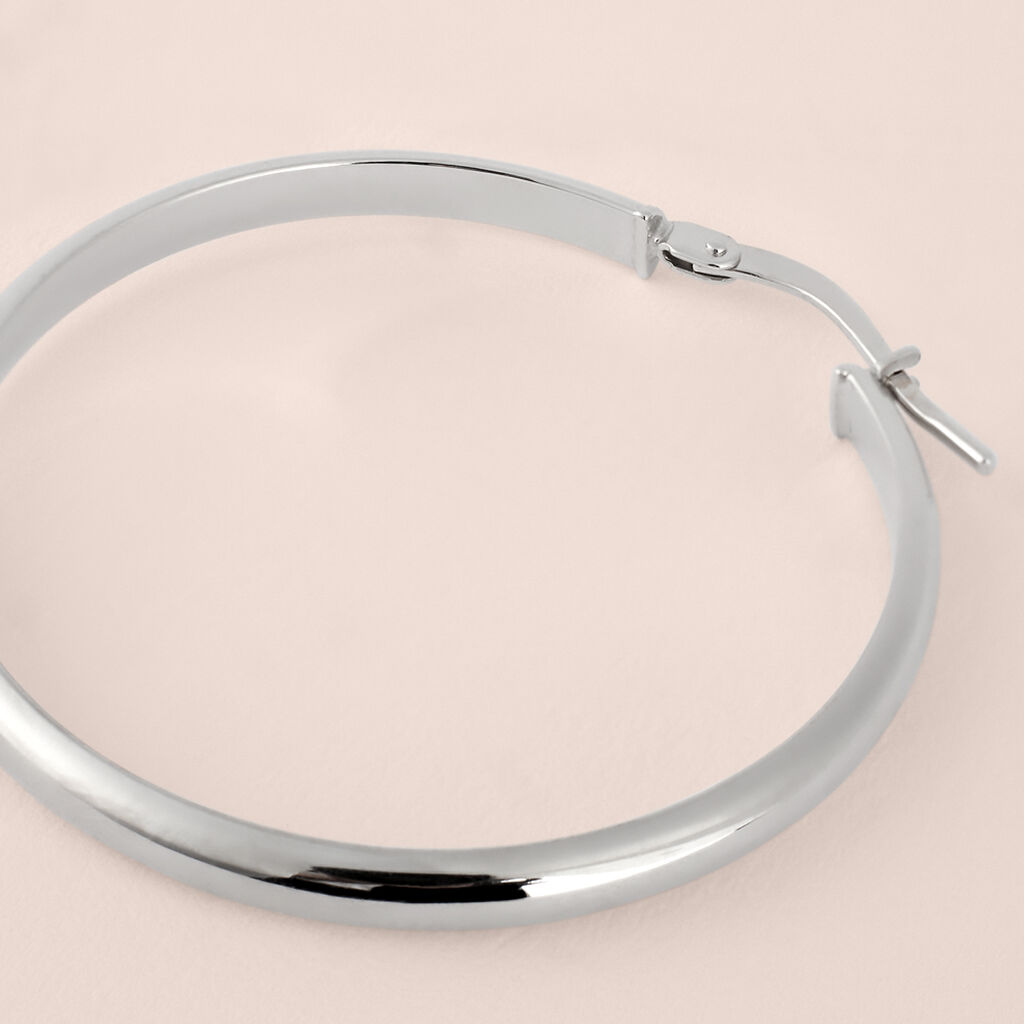 Orecchini A Cerchio Toujours Oro Bianco