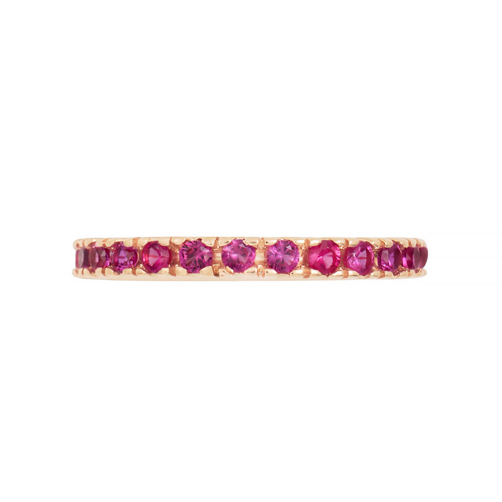 Anello Eternity Silver Rainbow Argento Rosa Cubic Zirconia - Anelli Eternity Donna | Stroili