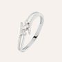 Anello Trilogy Grace Oro Bianco Diamante