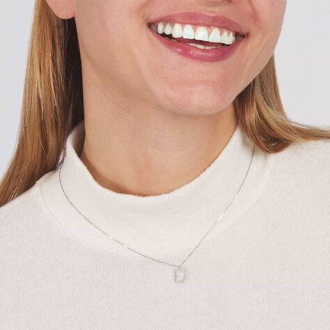 Collana Diamond Letters Oro Bianco Diamante - Collane Donna | Stroili