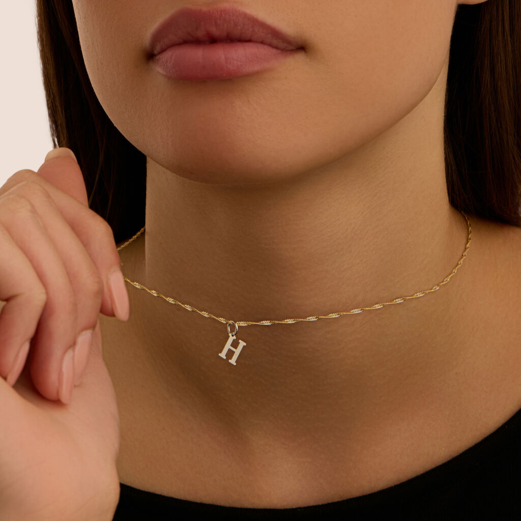 Pendente Poème Oro Bianco