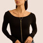 Collana Cravattino Radiance Acciaio Dorato