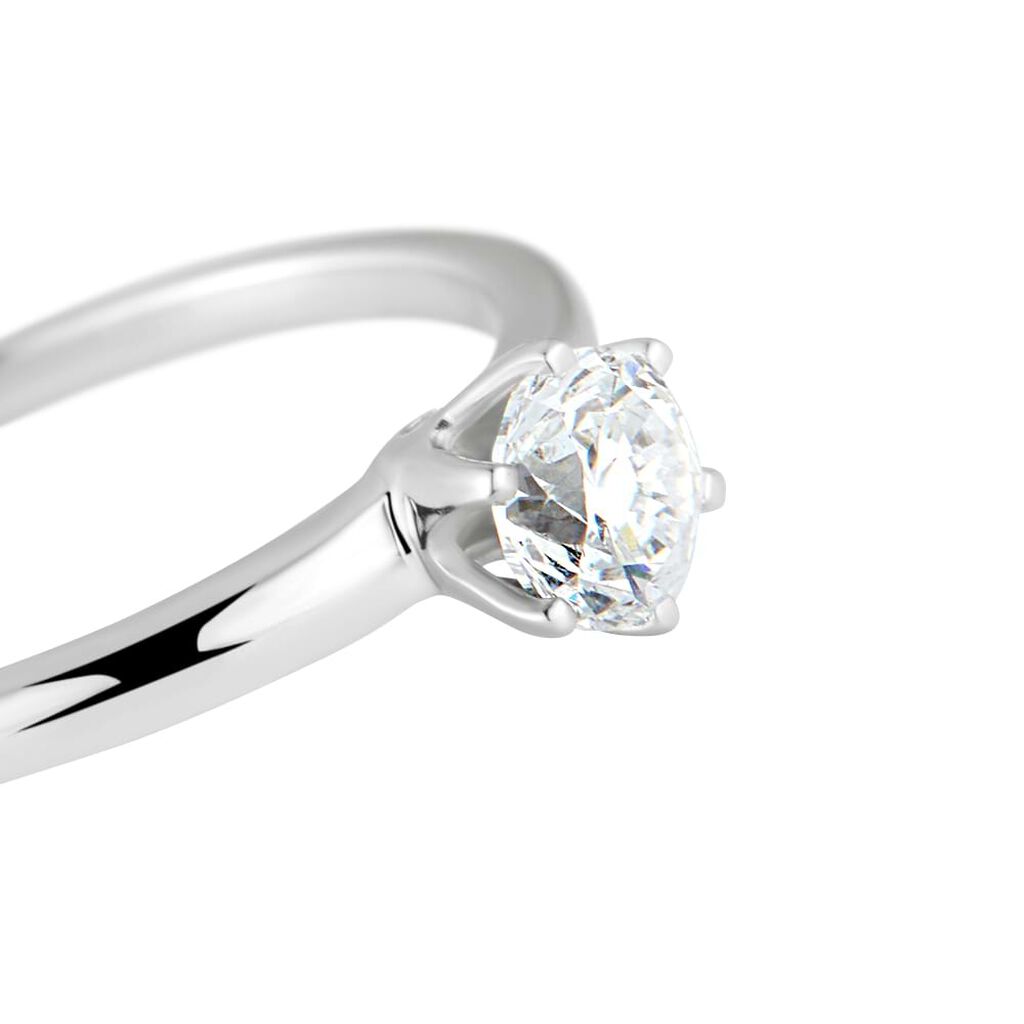 Anello Solitario Diamade Oro Bianco Diamante Lab-Grown - Anelli con Pietre Donna | Stroili