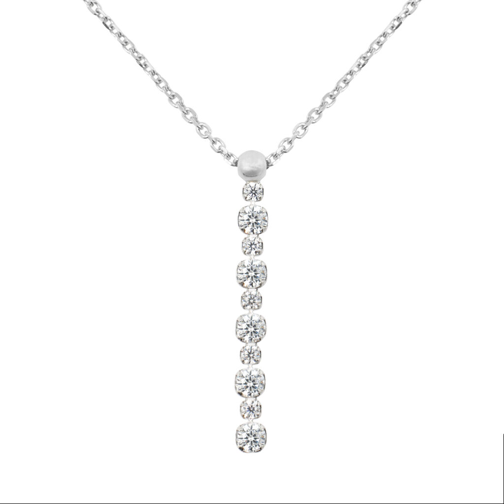 Collana Silver Elegance Argento Rodiato Cubic Zirconia - Collane Donna | Stroili