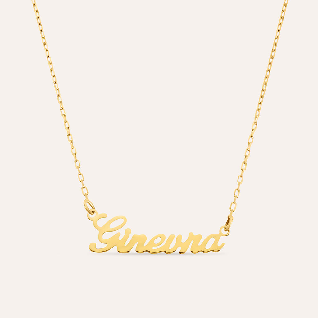 Collana Ginevra Gold Names Oro Giallo