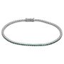 Bracciale Tennis Charlotte Oro Bianco Smeraldo