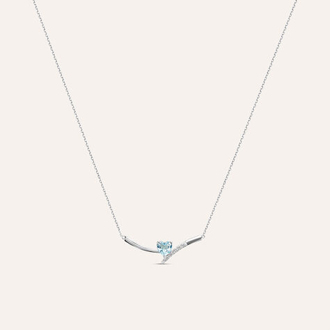 Collana Punto Luce Amélie Oro Bianco Topazio Cubic Zirconia - Collane Punto Luce Donna | Stroili
