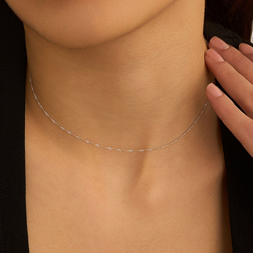 Catenina Poème Oro Bianco - Catenina Donna | Stroili