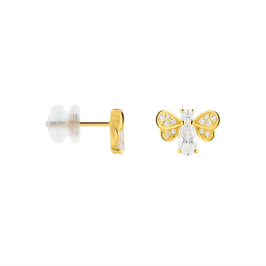 Orecchini Lobo Claire Oro Giallo Cubic Zirconia - Orecchini a Lobo Donna | Stroili