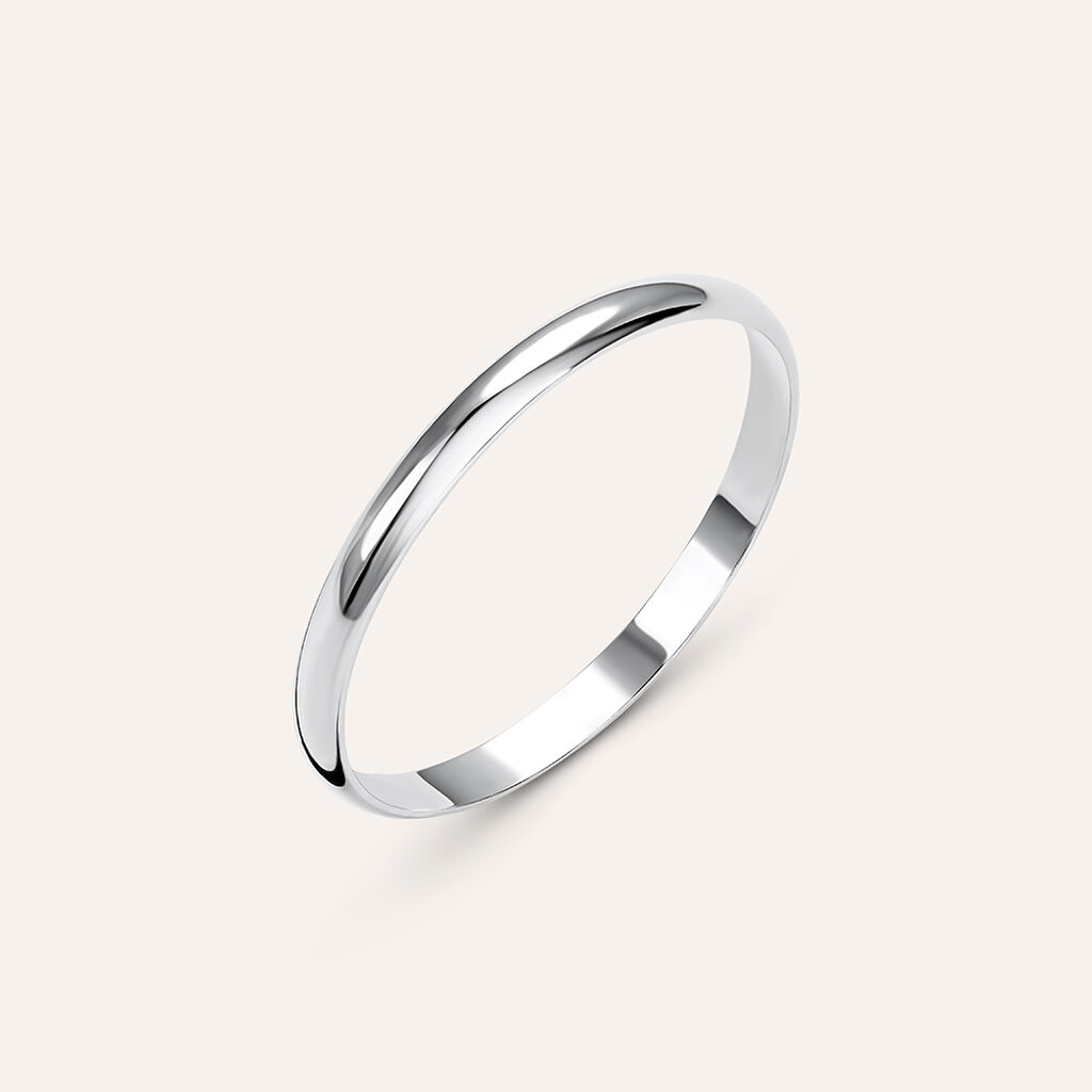 Fede Fermanello 1.95 mm Oro Bianco - Anelli con Incisione Donna | Stroili