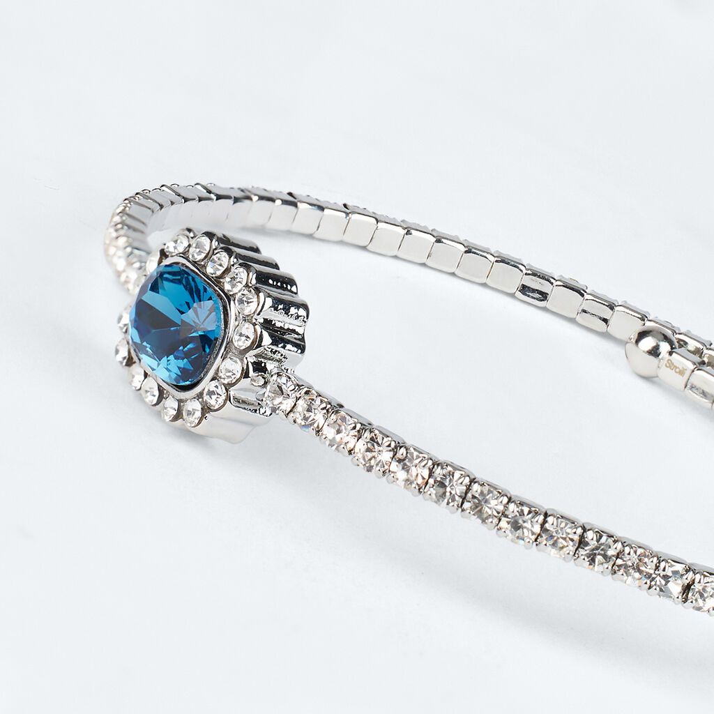 Bangle Romantic Shine Metallo Cristallo - Bracciali Rigidi Donna | Stroili