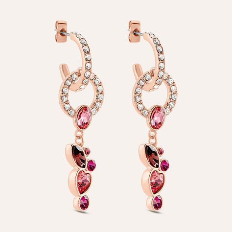 Orecchini Pendenti Violet Ottone Rosa Cristallo - Orecchini Pendenti Donna | Stroili