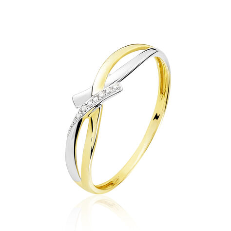 Anello Fascia Sophia Oro Bicolore Diamante - Anelli con Pietre Donna | Stroili