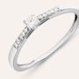 Anello Solitario Grace Oro Bianco Diamante