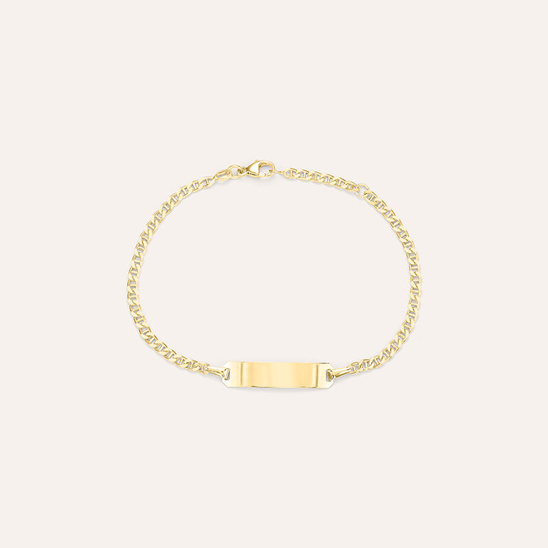 Bracciale Con Targhetta Religious Gold Oro Giallo - Bracciali Bambino | Stroili