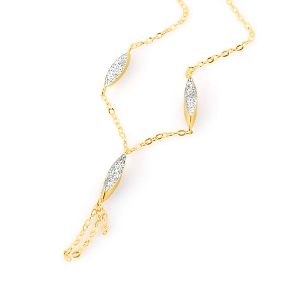 Collana Crystal Gold Oro Giallo Cristallo - Collane Donna | Stroili