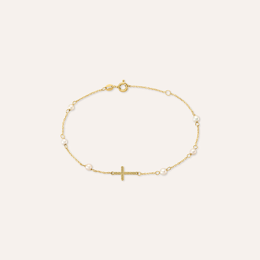 Bracciale Holy Oro Giallo Perla D'Acqua Dolce