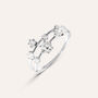 Anello Fantasia Claire Oro Bianco Cubic Zirconia