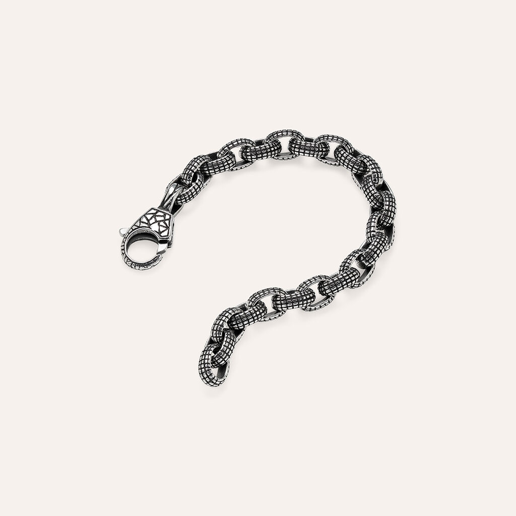 Bracciale Catena Man Code Acciaio Bicolore - Bracciali Uomo | Stroili