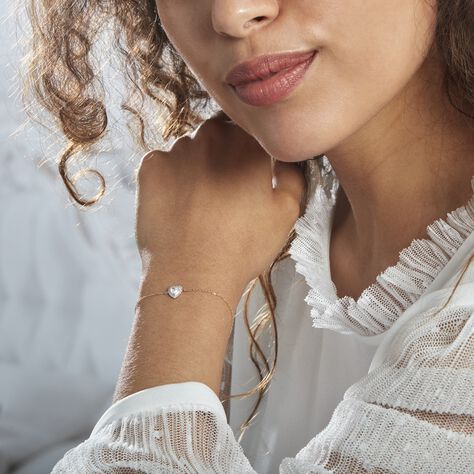 Bracciale Claire Oro Bianco Cubic Zirconia - Bracciali Amicizia Donna | Stroili