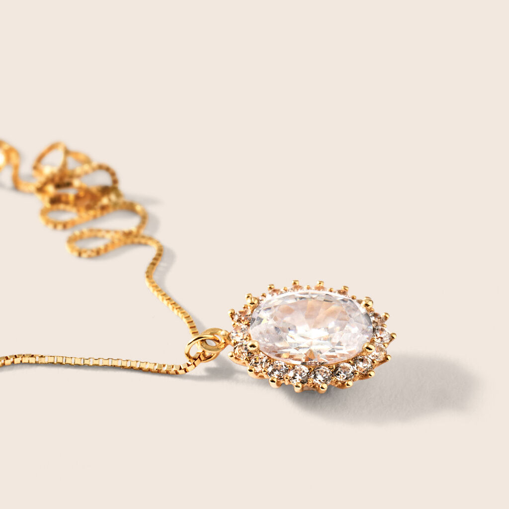 Collana Claire Oro Giallo Cubic Zirconia - Collane Donna | Stroili