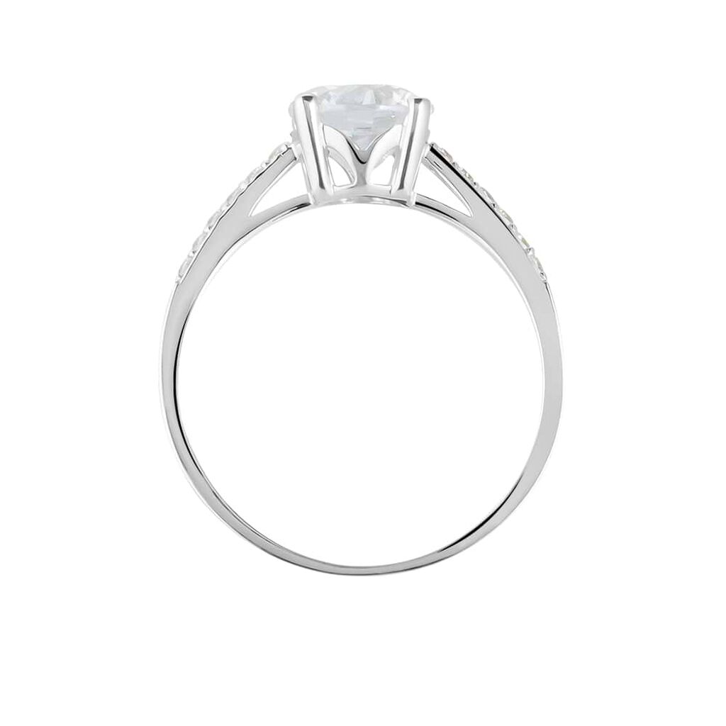 Anello Solitario Claire Oro Bianco Cubic Zirconia - Anelli con Pietre Donna | Stroili