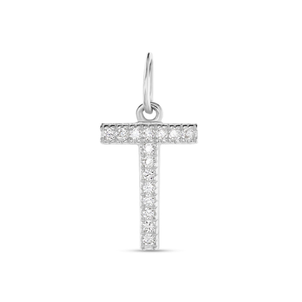 Pendente Poème Oro Bianco Cubic Zirconia - Ciondoli Donna | Stroili