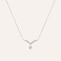Collana Punto Luce Silver Elegance Argento Rodiato Cubic Zirconia