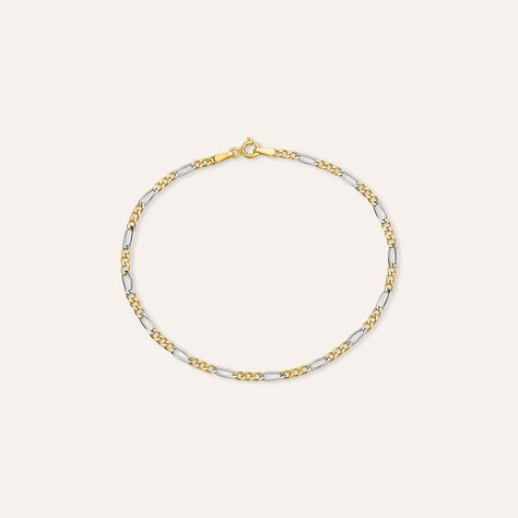 Bracciale Donna Citerna Oro Bicolore 9 Carati (375/1000) Con Vetro – Confezione Regalo E Certificato